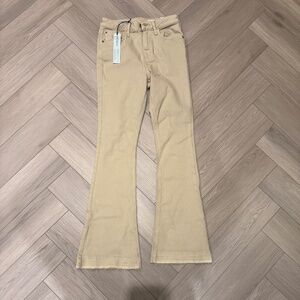 River Island khaki flare pants